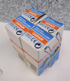 Osram 64514 Lot Of 4 Halogen Photo Optic Lamp 120v 300w Genuine New