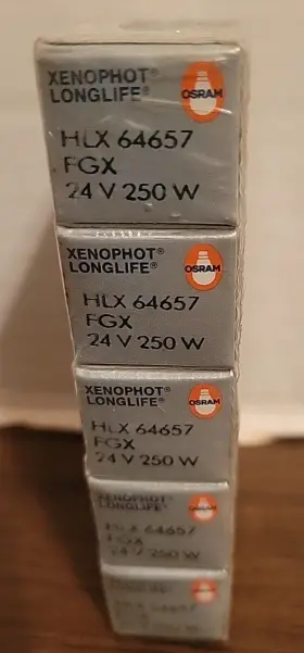 64657 Osram 5 Hlx 250w 24v Fgx Quartz Xenophot Lamp
