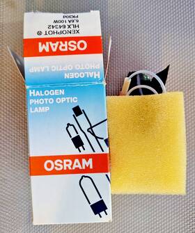 Osram Hlx-64342 Nos Xenophot Hlx 64342 6.6a 100w Pk30d Halogen Photo-optic Lamp