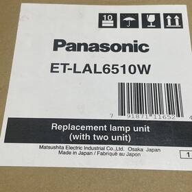Panasonic Et-lal6510w Original Japan Oem Lcd Projector 2 Pack Lamps New