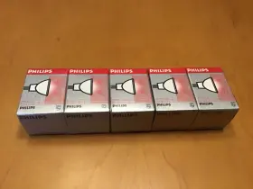 13528 Philips Lot Of 5 6v 15w Gz4 Projection Lamps. In Original Shrink-wrap