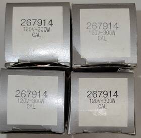 Philips 267914 Lot Of 4 New Cal Cal/cxp 120v 300 Watt Projection Lamps