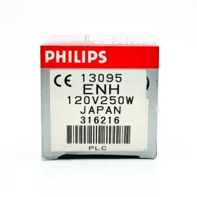 120v250w Philips 316216 1 Pc 13095 Enh Halogen Lamp Bulb Light Projector Open Face Mr16