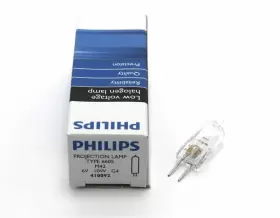25684-2 Philips 6605 Projection Lamp Type M42 6 Volt 10 Watt G4 Base Clear 2700k