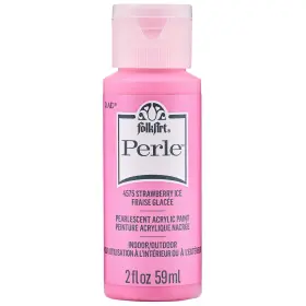 2oz-strawberry Plaid Craft 5a002xbx-1gy9v Folkart Perle Acrylic Paint Ice -