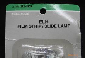 Radio Shack 272-1505 Elh Film Strip Slide Lamp Bulb Cat. No. 2-pin 3350k