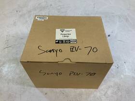 Sanyo Plv-70 Projector Lamp Bulb With Housing Assembly Black H1b