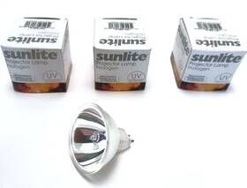 Sunlite T0050-su Lot Of 3 Efp 100w/mr16/12v/gz6.35 100w 12w Bi-pin Projector Lamps