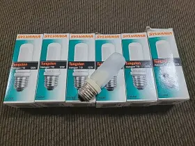 150t10 Sylvania 046135188954 6 Pieces Of New 150t10/hal/f Tungsten Halogen Bulb T10 120v 150w 18895
