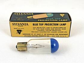 Sylvania 110tb Nos Blue Top Projection Lamp Cem 100 Watts - Unused In Original Box