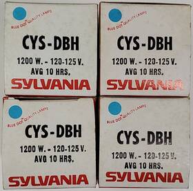 Sylvania 12975 Lot Of 4 New Cys-dbh 120-125v 1200w Projector Lamps