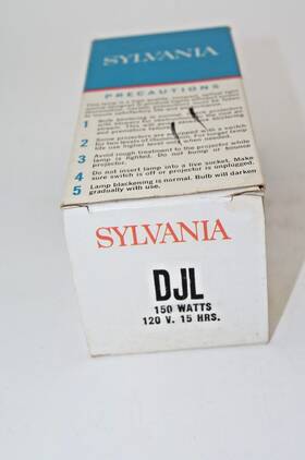 Sylvania 29333 Djl 150 Watt Projection Light Bulb F/ 8mm Projector New