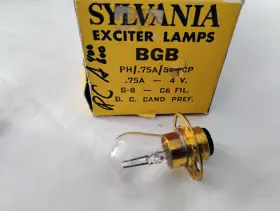 39703 Sylvania Bgb 4v .75a Projector Lamp Light Bulb Sound Reproducer Bgk Rca 400 Vtg Nos