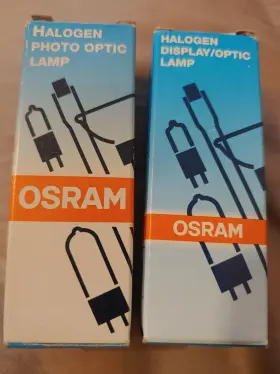 54875 Sylvania 54580 Lot Of 2 Osram Halogen Photo Optic Lamp 500w 120v Naed New