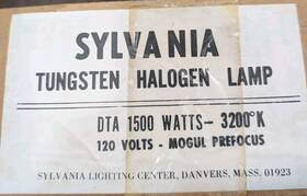 Sylvania 54715 Cwz 1500w Prefocus Tungsten Halogen Light Bulb Lamp 3200k 120v