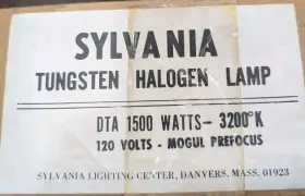 1500w Sylvania 54715 Cwz Prefocus Tungsten Halogen Light Bulb Lamp 3200k 120v