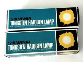 Sylvania 5615 Lot Of 2 New/old Stock Gte Tungsten Halogen Lamps Fad 650w 120v #5615