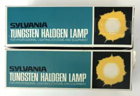 5618 Sylvania Lot Of 2 New/old Stock Gte Tungsten Halogen Lamps Fad 650w 120v #5618