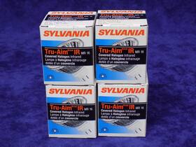 Sylvania 58641 4 37mr16/ir/sp/10/c Tru-aim Covered Halogen Infrared Lamp 12v 37w Mr16