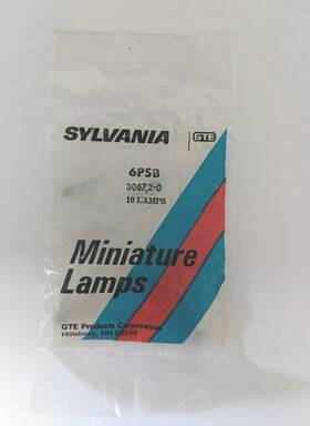 Sylvania 6psb Miniature Lamps Light Bulb Specialty 30672-0 Lot Of 10 New Ship