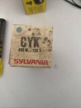 Sylvania 74320 Cyk 400w 120v Photo Projection Light Bulb Studio Lamp Projector
