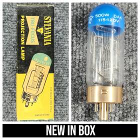 Sylvania 74460 Vintage Dak 500w 120v Projection Lamp Bulb Nos Tru-focus C13d Projector