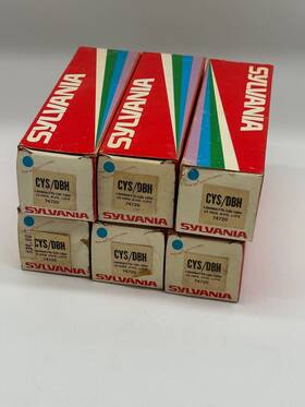 Sylvania 74720 Nos 6 Cys Dbh Projector Lamp Projection Light Bulbs 1200w 120-125v