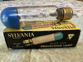 Sylvania 750c2 Vintage Wabash Blue Top Projection Lamp 750w 120v Made In Usa