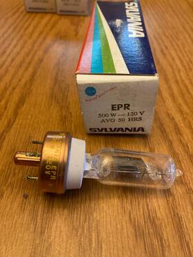 Sylvania Epr-120v New Old Stock Epr Projector Lamp Bulb 120v/500w