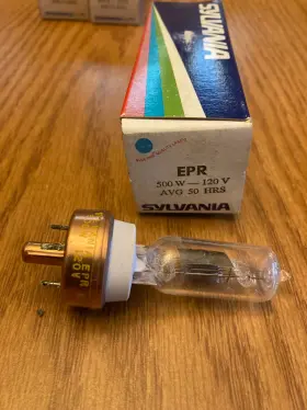 Epr-120v Sylvania New Old Stock Epr Projector Lamp Bulb 120v/500w