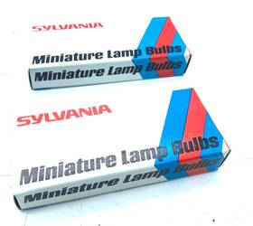 Sylvania Ne51 Lot Of 2 - 10pk Boxes Miniature Lamp Bulbs B1a New Old Stock
