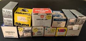 Sylvania Pn101 Lot Of 13 Various Projector Bulbs - Ge Etc. All Intact But Untested