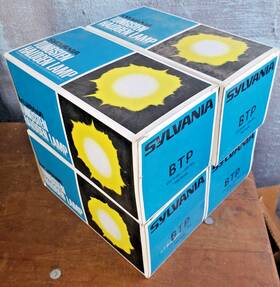 Sylvania Q750t7/4cl/2p Lot Of 4 Btp 750w 120v T7 3200k P28s Photo Projection Light Bulbs Lamp