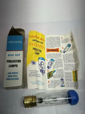 T-12-b Sylvania Blue Top Lamp Bulb Ddb 750w 120v For Movie Still Projector