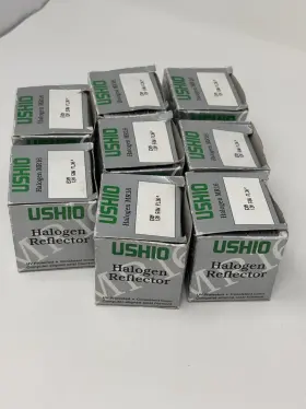 Fl36 Ushio 048777126042 Lot Of 8 New Projection Tungsten Halogen Mr16 Lamp Bulb 12v 50w