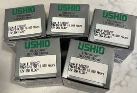Ushio 048777242100 Lot Of 5 Fmw Mr16 Halogen Lamp 12v 35w Fl 36 Degree