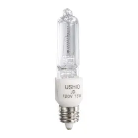 Jd120v-75w Ushio 048777356272 1003089 Jd120v-75w/e11 T4 Clear Halogen Lamp