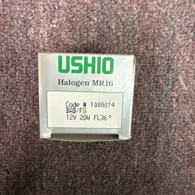 1000014 Ushio Bab Halogen Reflector Mri6 /fg Bulb 12v 20w