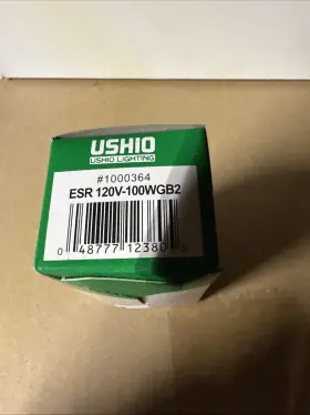 120v-100wgb2 Ushio 1000364 Halogen Lamp Bulb Esr 9 Units #1000364