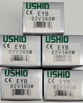 Ushio 1000442 Lot Of 5 New Eyb 82v 360w Halogen Projection Lamps