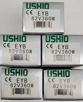 1000442 Ushio Lot Of 5 New Eyb 82v 360w Halogen Projection Lamps