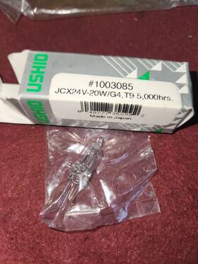 Ushio 24v20w/g4 #1003085 Jcx24v20w/g4 T9 5000hrs Lamp Jc 24v20w G4 Bulb