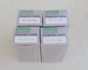 64633 Ushio Brj 150w 15v Halogen Lamp For Projectors - Lot Of 4 New