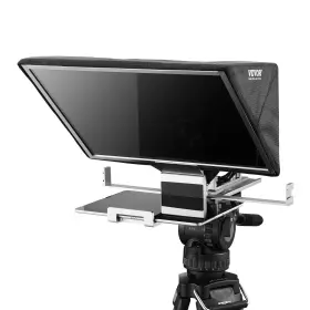 Vevor 197988090601 16ftft Floor Type Teleprompter Remote For Webcam Smartphone Live Streaming