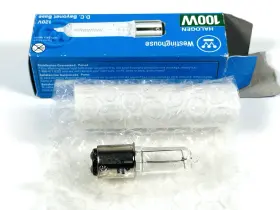 04846 Westinghouse 100q/dc 100w 120v Clear Halogen Lamp Light Bulb Bayonet Base