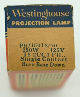 Westinghouse Ph/150t8/70 Cfc Projection Lamp 150w Fila T8 Bulb Nos