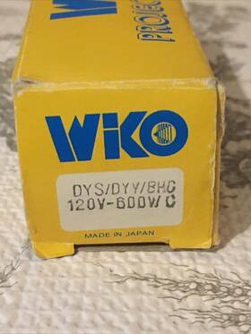 Wiko 031293018502 Dys Dyv Bhc Projector Projection Studio Bulb 600w 120v Lamp New