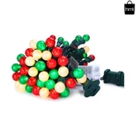Red White And Green Christmas Lights G15 70 Led Globe String Plug Decor New. Price: $20.69.