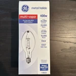 Ge 400W Multi-vapor Bulb 36,000 Lumens 4000K Type ED37 E39 Base MVR400/U/LTP New. Price: $14.00.