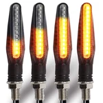 Blyilyb Motorcycle Blinkers Indicator Turn Signal Amber Flowing Sequential New. Price: $30.86.